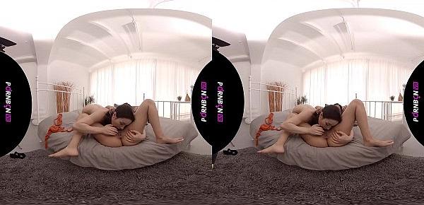  PORNBCN 4K VR | Lesbians having virtual reality sex, latina with big ass, schoolgirls, big boobs, babe, teen, young, college,  ...  scissoring strap on HD Canela Skin - Julia de Lucia - Valentina Bianco Katrina Moreno Ginebra Bellucci